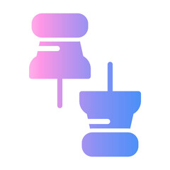 push pin Gradient icon