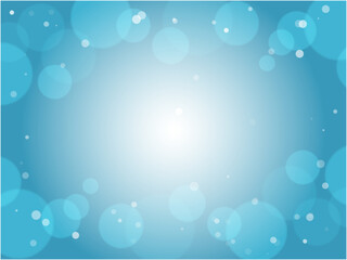 鮮やかなブルーの水玉アブストラクト背景