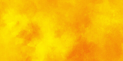 Yellow watercolor painted texture background,Yellow cement or concrete wall texture and background,Brown yellow paper grunge background.yellow grunge texture background for wallpaper, invitation, cove