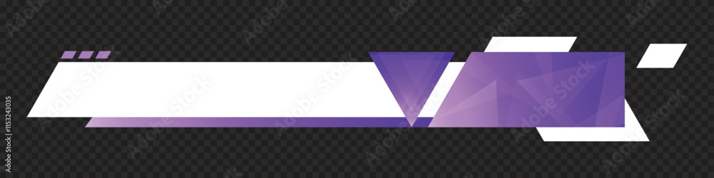 Poster lower third banner. broadcast news lower third banner template design. lower third bar template for 