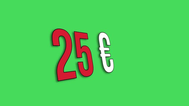 Euros price 25 euros tarifa de precio