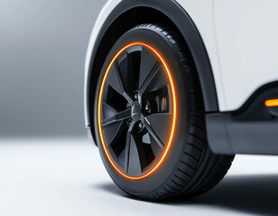 Electric Car Wheel Detail