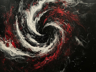 red and black abstract