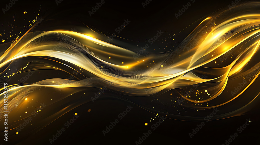Poster romantic bokeh sparkle waves abstract art digital format elegant atmosphere close-up view dreamy con