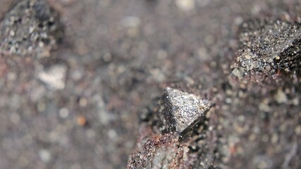 Macro photo of pyramid shaped crystals 3