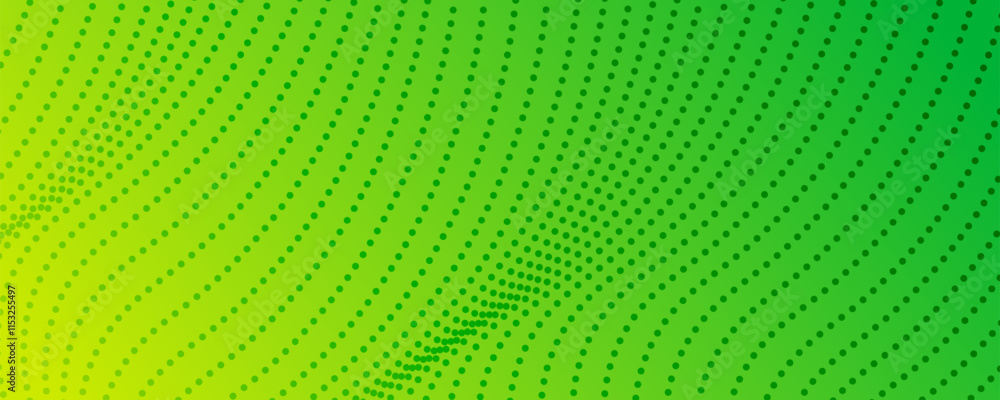 Poster colorful halftone background with flowing dots