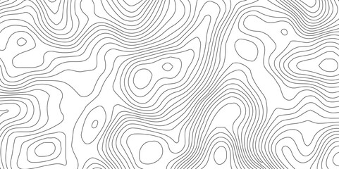 Fototapeta premium Topographic map patterns, topography line map,Modern design with White background,Vector illustration. wave Line topography map contour background,Topography map background. Vector banner.