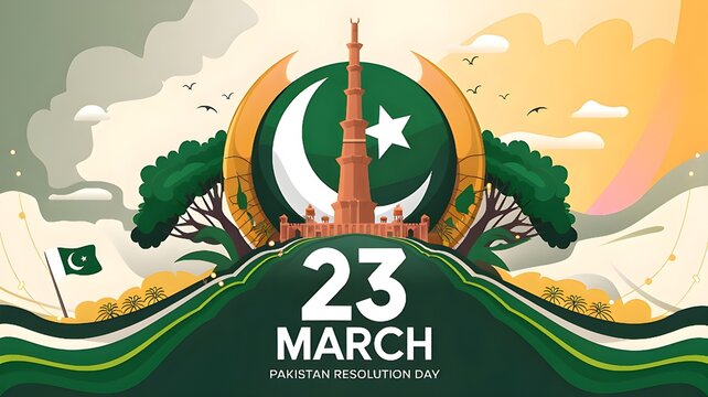A Banner Pakistan Resolution Day 23rd March