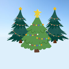 Vibrant Holiday Design - Cristmas tree