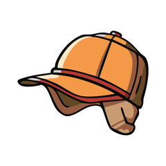 outdoor hat cap vector illustration camping theme
