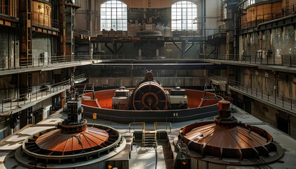 Water pumps in a large power plant