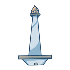 monas vector illustration landmark theme