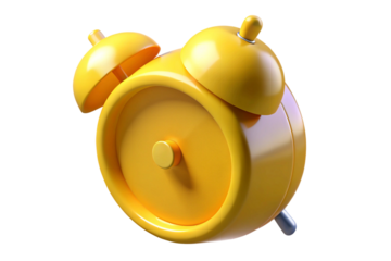 3D Alarm Clock with Transparent Background 