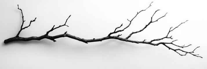 Obraz premium Bare Tree Branch Silhouette