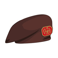 Scout beret vector illustration scout theme