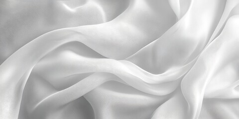 Obraz premium Abstract white fabric texture background showcasing a soft and elegant appearance. This abstract white fabric texture background offers a perfect canvas for artistic designs and projects.