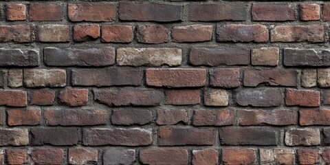 Obraz premium High Quality Image of Brick Wall Texture This is a detailed image showcasing the texture of a brick wall, providing a clear depiction of its high quality design.