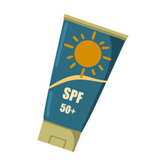 sunscreen vector illustration summer theme