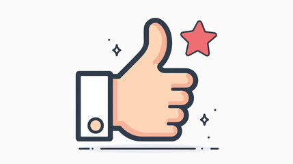 Thumbs Down Icon for Feedback and Reviews Concept