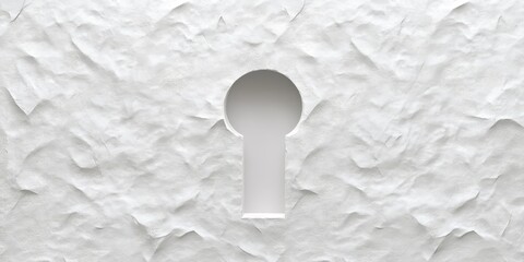 White funeral signboard featuring a keyhole texture blank for personalization. This design offers a clean, elegant background suitable for memorial messages.