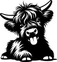 Highland Cow SVG, Baby Highland Cow Svg Bundle, Cute Highland Cow Vector Clipart, Highland Cow Silhouette, Cut File for Cricut

