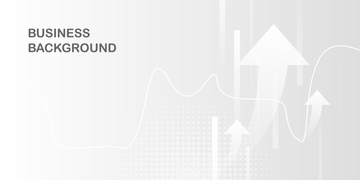 Modern blue creative economy investment report chart arrow up illustration background