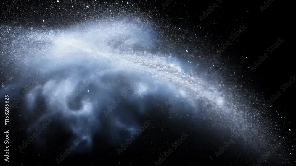 Poster cosmic dust clouds swirl in a stunning display of interstellar beauty and movement in the vast unive