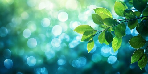Bokeh background featuring vibrant green leaves creates an enchanting atmosphere. This bokeh green leaf background is perfect for highlighting nature s beauty and adding a serene touch.