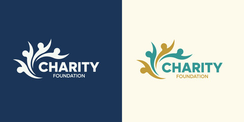 Obraz premium partnership group community assistance social protection help foundation children company