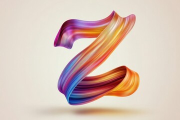 Obraz premium The letter Z is made out of a fabric