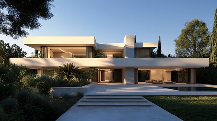 Luxurious modern home featuring innovative architecture, displayed in high-resolution imagery