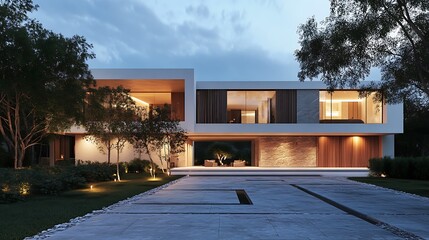 Luxurious modern home featuring innovative architecture, displayed in high-resolution imagery
