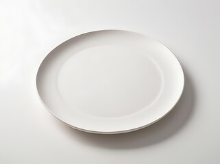 empty white plate