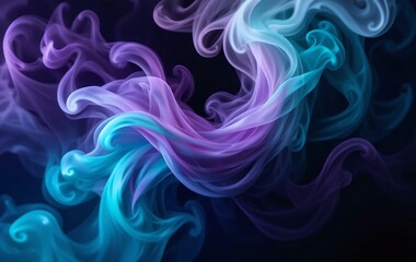 Obraz premium smoke-like abstract design wisps translucent.