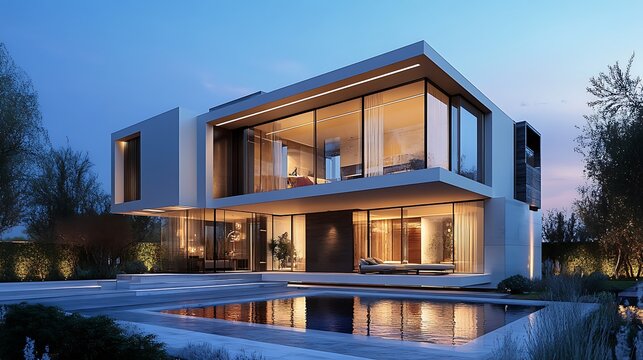 Modern architectural beauty captured perfectly in high-resolution real estate imagery