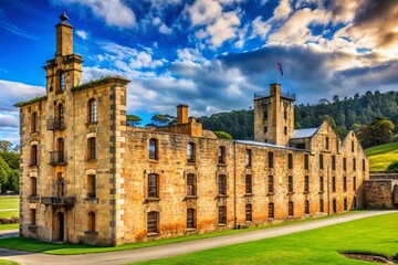 Port Arthur Historic Site, Tasmania: Preserved Convict Penitentiary Building, Australia
