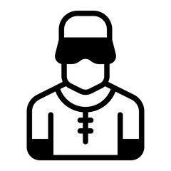Athlete Glyph Icon