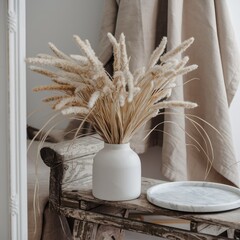 ears of wheat on a table