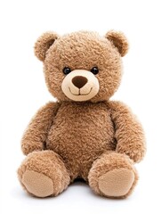cute teddy bear on a white isolated background