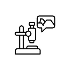 Soil testing outline icons, minimalist vector illustration ,simple transparent graphic element .Isolated on white background