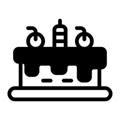 Cake Glyph Icon