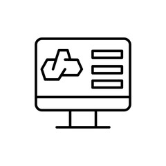 Soil testing outline icons, minimalist vector illustration ,simple transparent graphic element .Isolated on white background