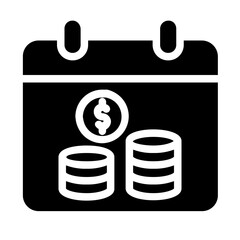 payout time glyph icon