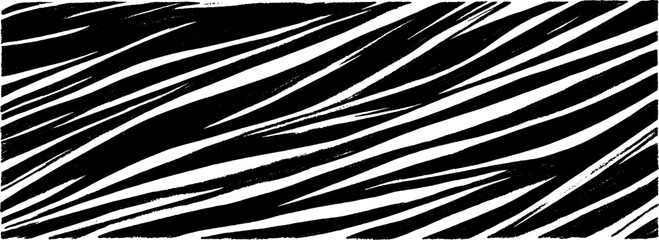 Naklejka premium Vintage woodcut illustration depicting dramatic shifting angular stripes