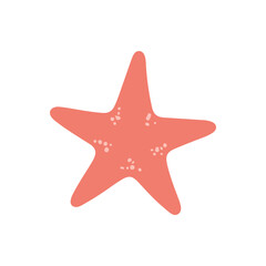 Obraz premium Red Starfish Icon