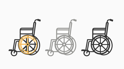 Professional Wheelchair Icon for Disability Awareness and Inclusion Campaigns