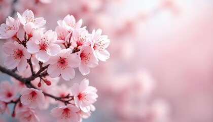 Obraz premium Stunning Pink Cherry Blossoms in Springtime Garden