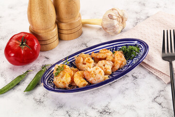 Stir fried prawn in sweet and sour sauce