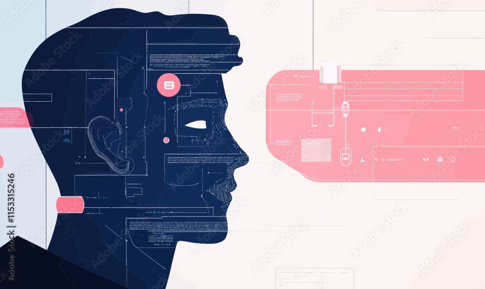 Poster midjourney ai concept creating images from text in minimalist messenger interface