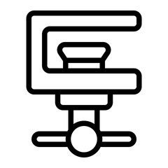 Clamp Line Icon